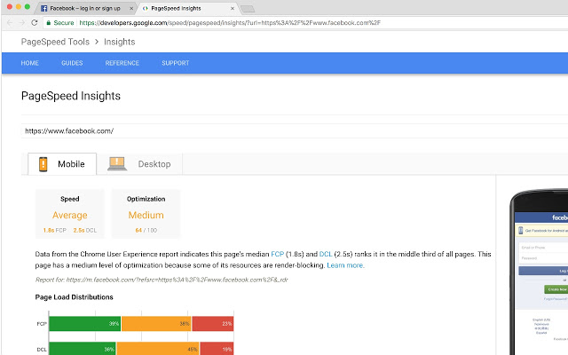 Page speed Insights Extensions