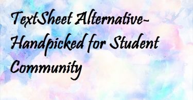 TextSheet Alternative- Handpicked for Student