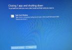 Task Host Window Prevents Shut Down in Windows
