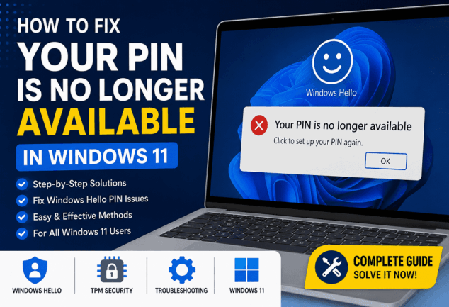 How to Fix Your PIN Is No Longer Available in Windows 11